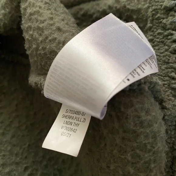 Old Navy Forest Green Sherpa Teddy Jacket, Full Zip Front - Women’s XL - Picture 5 of 5